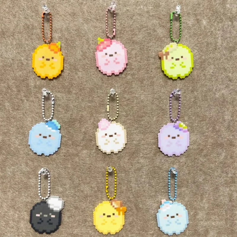 Cartoon Sumikkogurashi Keychain Cute Kawaii Acrylic Keychain Backpack Car Key Charm Ornament Anime Peripherals Friend Gift Toy