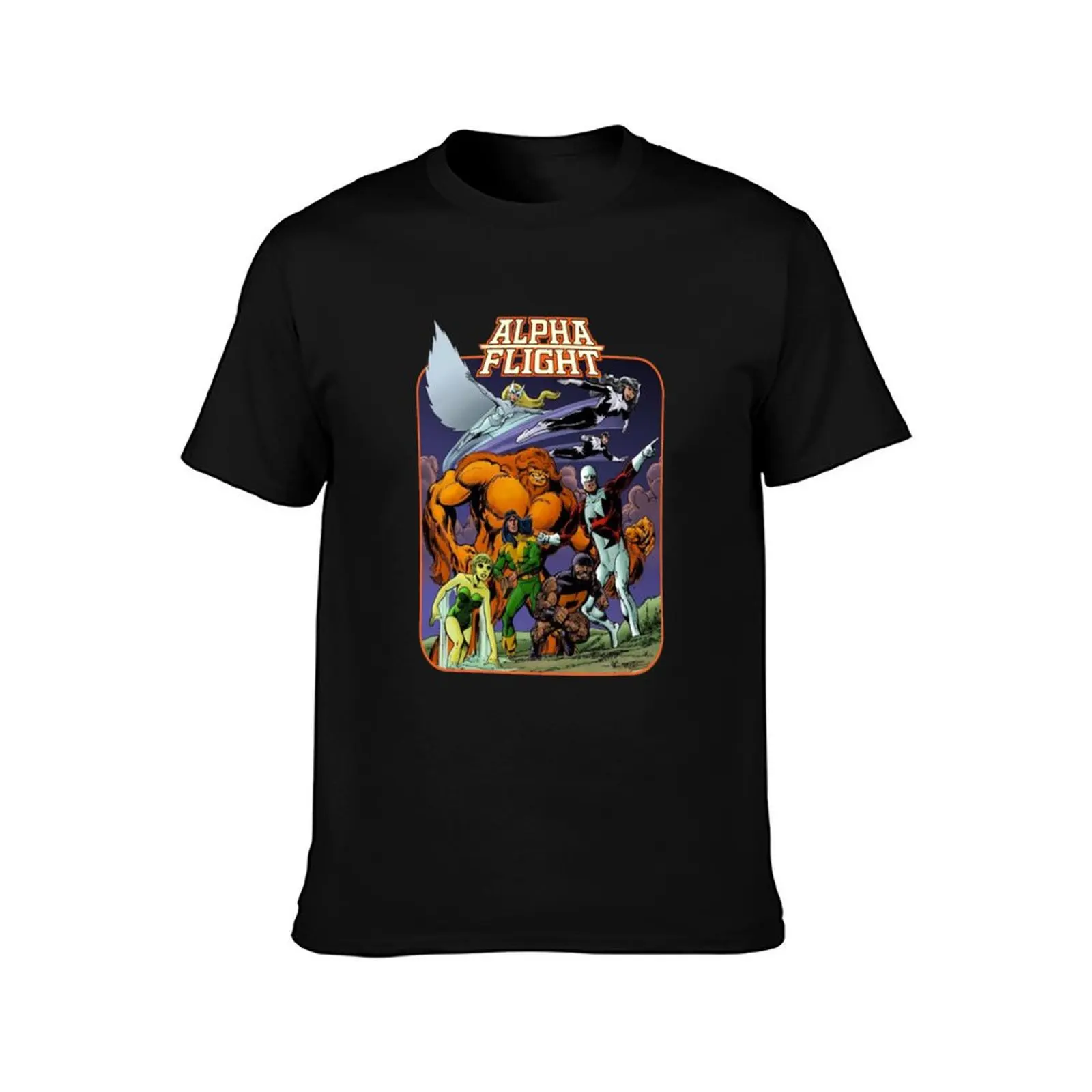 Alpha Flight T-Shirt Everyday Wear Basic Short Sleeve Top T-Shirt