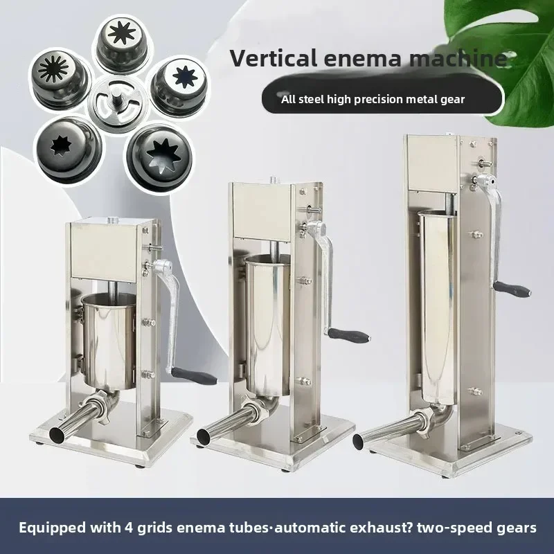 Spot vertical hand cranked enema machine Adjustable sausage filling machine Horizontal household sausage machine