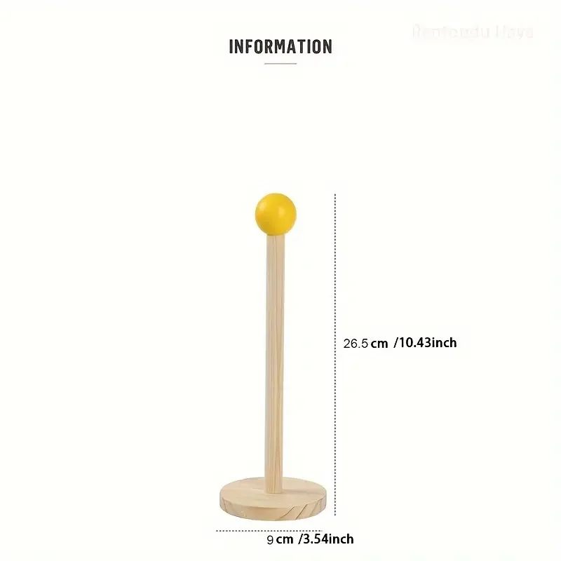 Vertical Large Intestine Hair Ring Home Storage Holder Wood Tabletop Decor Display Rack Stand For Watches Bracelets Scrunchies