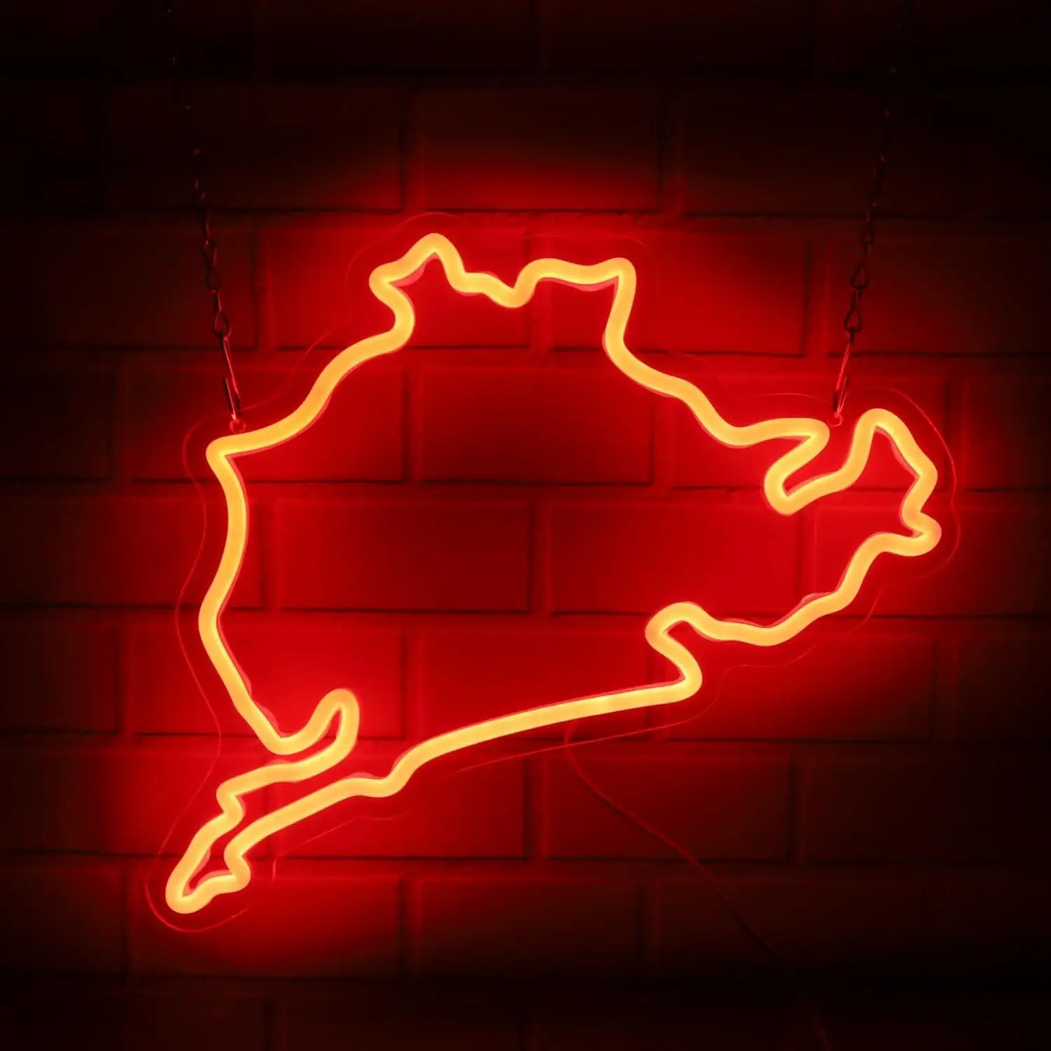 Nurburgring Race Track Neon Sign USB Dimmab LED Lights for Bedroom Game Room Bar Tiki Room Decor Gift for Racing Fans