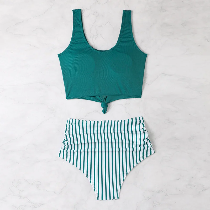 زائد حجم Tankini ملابس السباحة قطعتين للنساء في الأوراق المالية ملابس السباحة بالجملة في الأوراق المالية بدلة السباحة الشاطئ