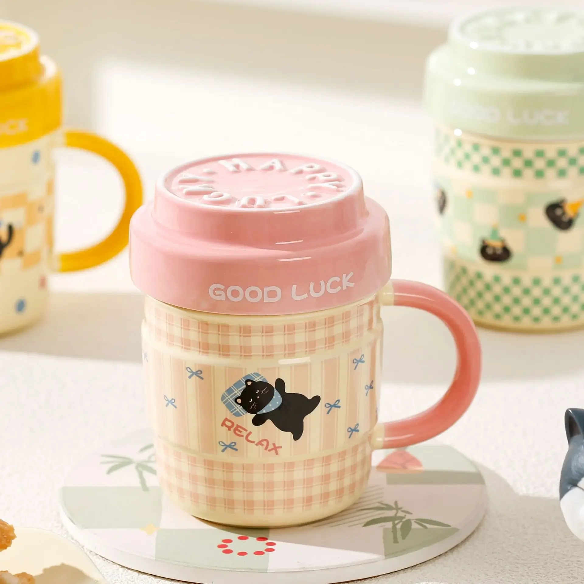 Cartoon Cat Ceramic Mug Ceramic Coffee Cup Drinkware Beer Mugs Funny Cups Original Breakfast Cups Cup for Tea Personalized Gift