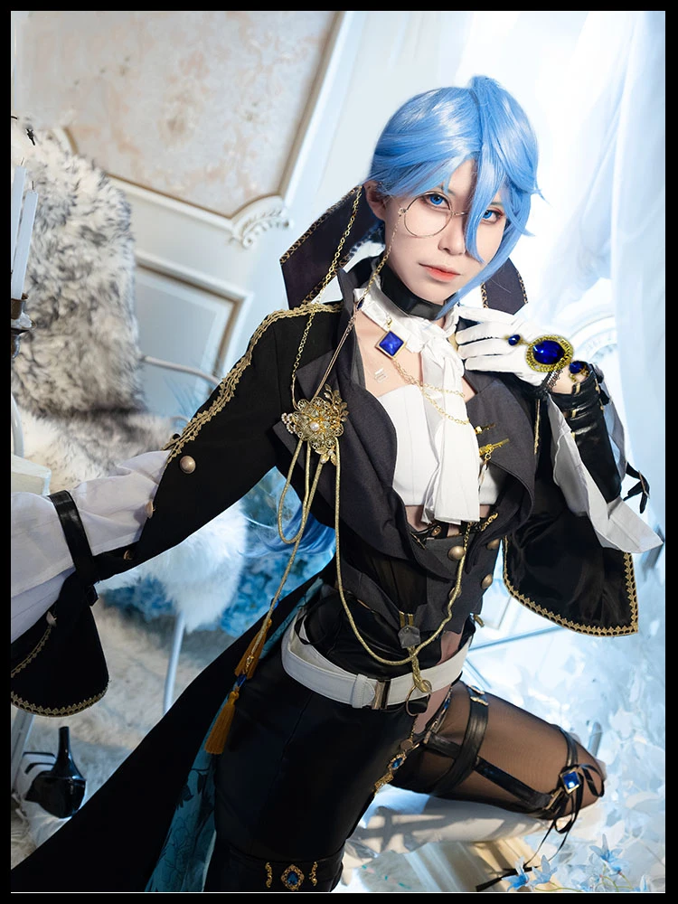 COS-HoHo Nu: بدلة لعبة مدرب كرنفال إدموند إيليت زي رائع وسيم زي تنكري لحفلات الهالوين