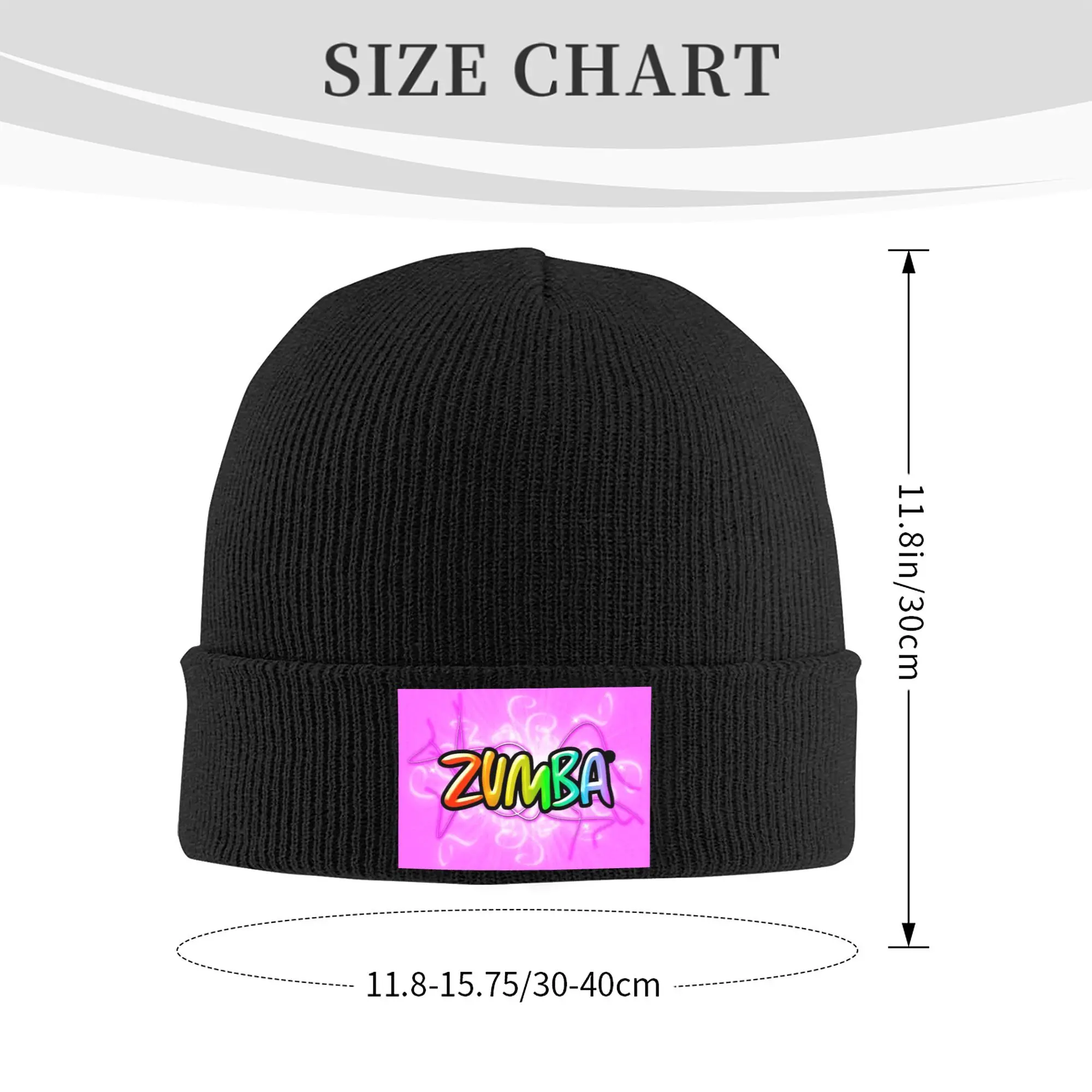 Custom Zumbaes Dance Pattern Skullies Beanies Caps Cool Winter Warm Men Women Knitted Hats Adult Unisex  Bonnet Hat