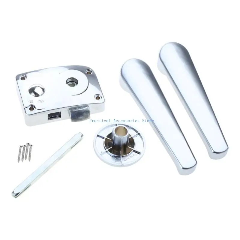 U75E غرفة الباب قفل معدني RV المرحاض أبواب الحمامات قفل ل مزلاج مقبض مقبض أقفال ل RV متنقل مركب مقطورة