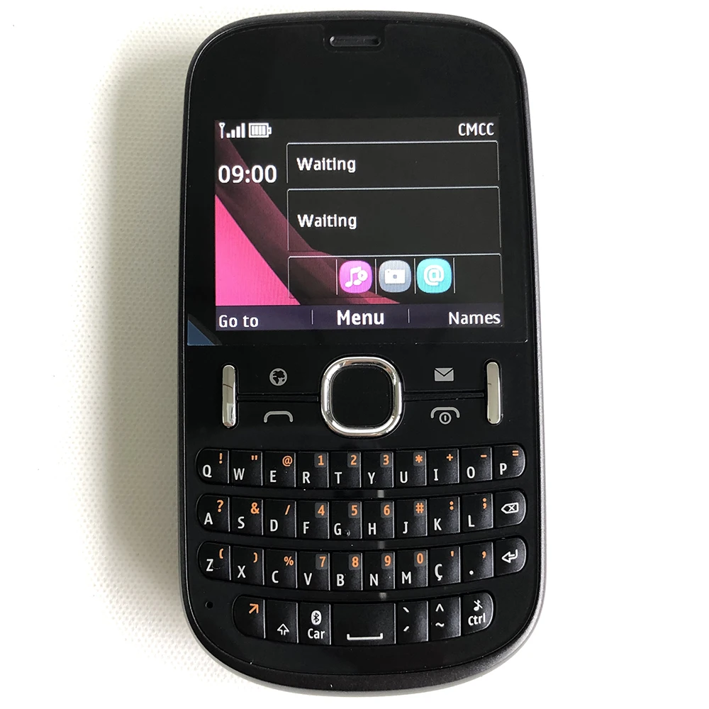 Original Asha 201 Unlocked Mobile Cell Phone 2G GSM 900/1800 QWERTY English Russian Arabic Keyboard Cellphone