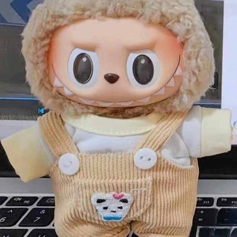 

Одежда для кукол Labubu V1 V2 15/17 см, модная толстовка и брюки, комплект корейского идола, модная одежда для кукол «сделай сам», аксессуары, игрушка в подарок