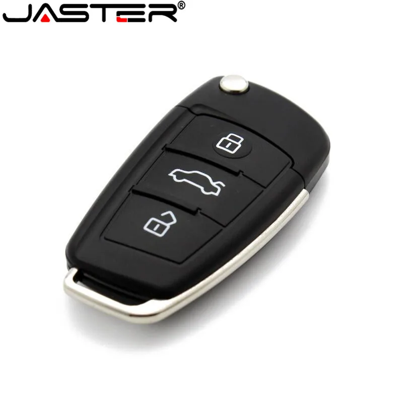 JASTER Car Keychain USB Flash Drive 64GB Black Pen Drives 32GB Plastic Memory Stick 16GB Volume Sales U Disk 8GB 4GB 128GB