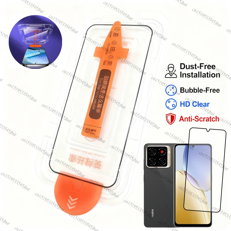 Protetor de Tela de Vidro Temperado de Cobertura Total para ZTE Blade A56, Vidro para ZTE Blade A56 A36 A35, Protetor de Tela Livre de Poeira para ZTE Blade A56