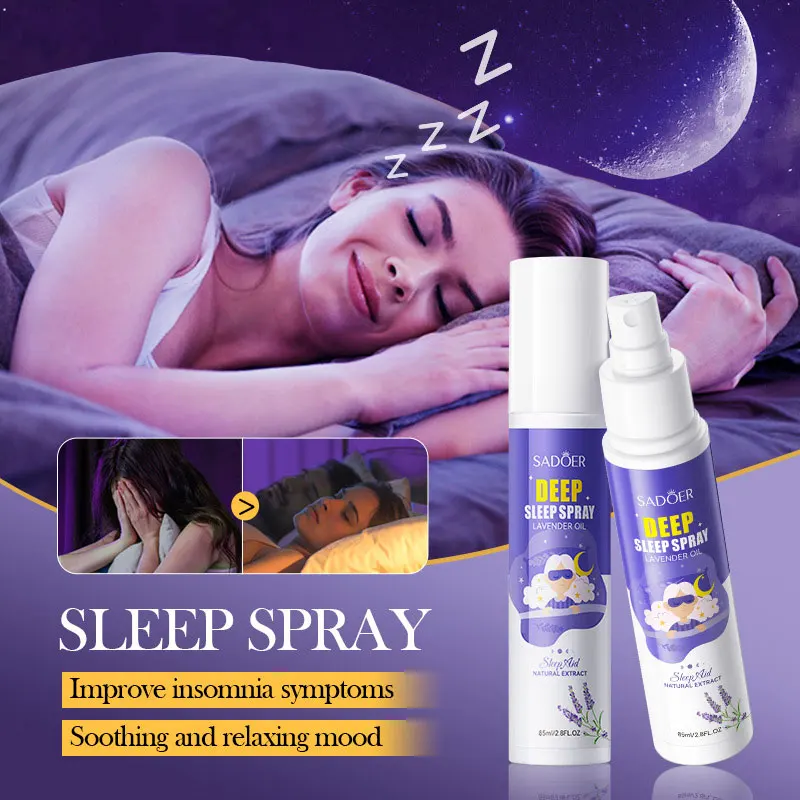 Lavender Sleep Spray 85ml Aromatherapy Sleep Lavender Pillow Mist Pillow  for Room Deep Sleep Spray