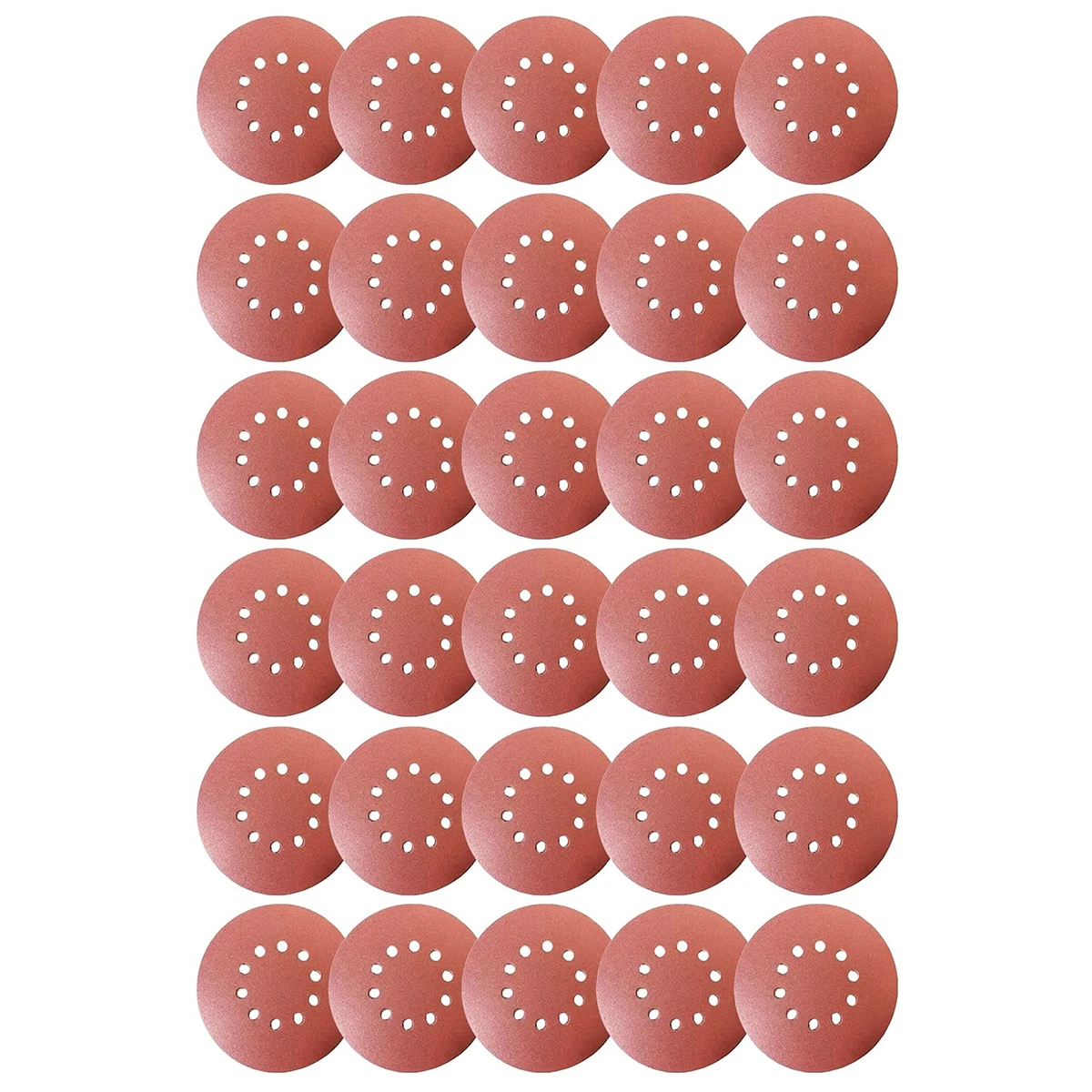 

Sanding Discs: 225mm 30-Piece Set with 10 Holes for Superior Dust Collection - Flocked Sandpaper with Aluminium Oxide for