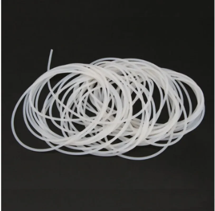 O Type Silicone solid seal strip Round White Round Solid Silicone Cord Rubber Rod Bar Silicone Rubber Gasket Trim Seal Strips