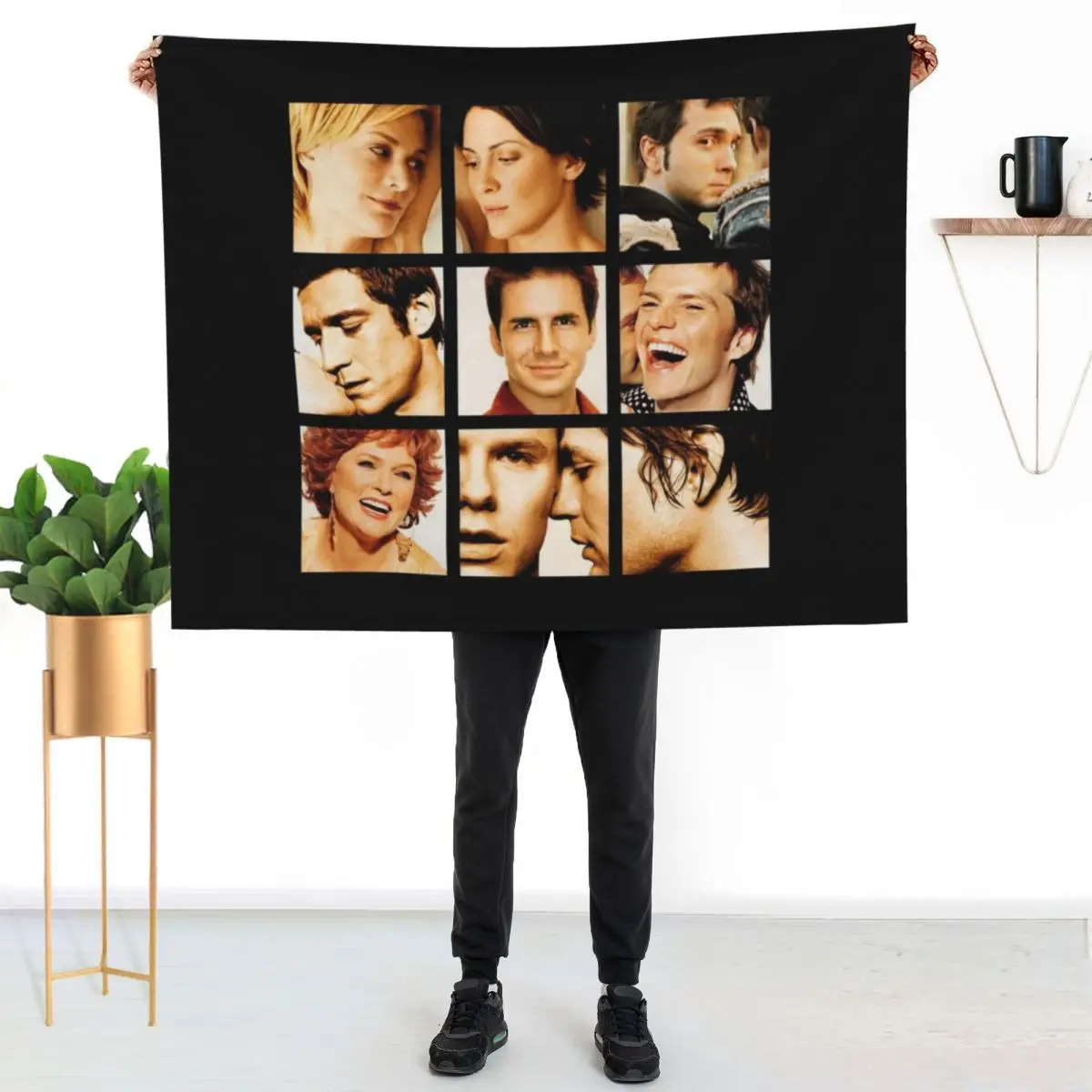 Queer as Folk Family Throw Blanket Hairy Soft Plush Plaid cosplay anime Baby Decorative Throw funny gift Blankets