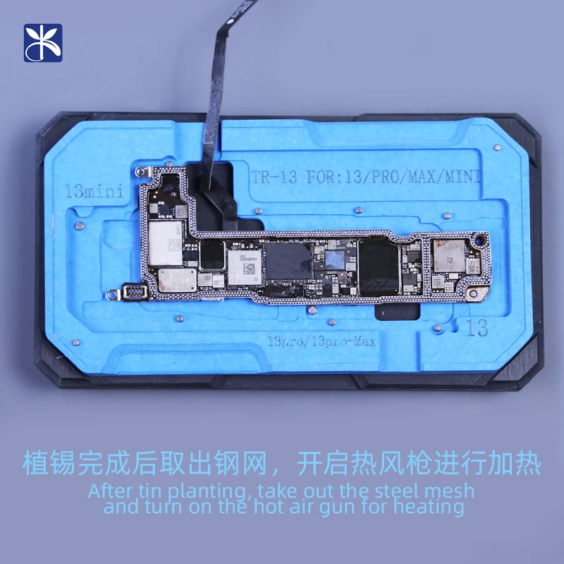 MiJing Z20 Pro 14in1 Lớp Giữa Trồng Tín Bản Mẫu Đèn Cho Điện Thoại X-13 Pro Max Bo Mạch Chủ Nền Tảng Thép Stencil