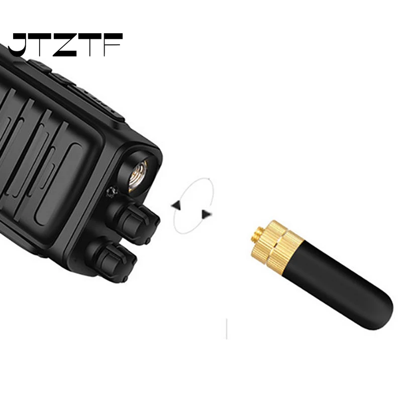

JTZTF SRH-805S 5 см SMA-F Женская двухдиапазонная антенна для BAOFENG UV-5R радио высокого качества рация