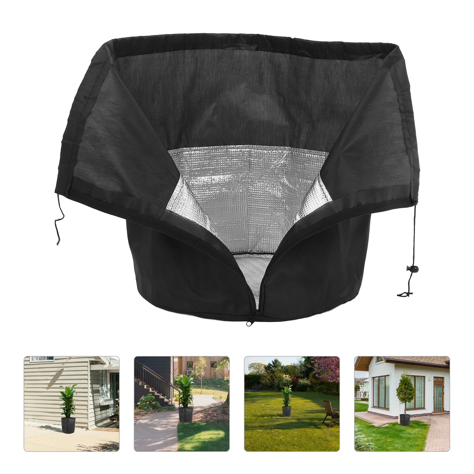 

1pc Winter Plant Protector Cover Breathable Durable Thick Fabric Shrub Covers Outdoor Fruit Trees Garden Bed Frost Protection