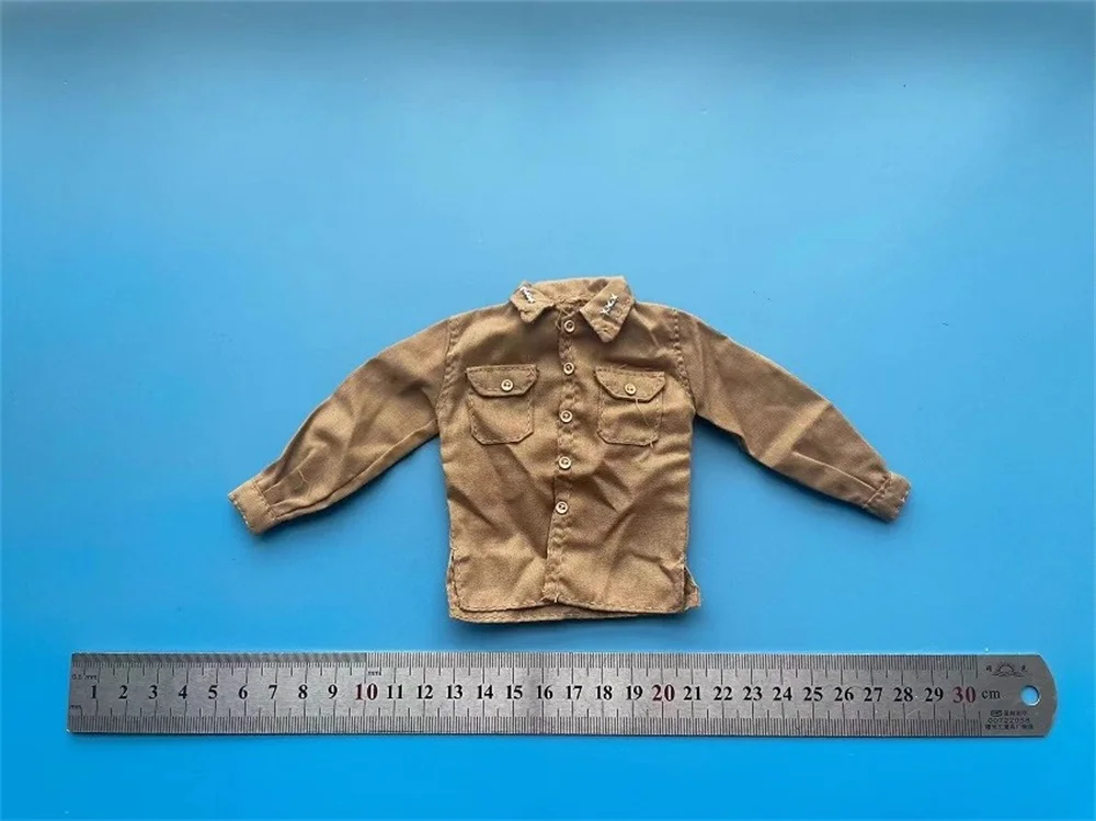 Najlepiej sprzedający się model w skali 1/6 DML WWII US. Strój żołnierza: koszula, płaszcz, topy, akcesoria dla figurki akcji 12 cali DID COO BD001, DIY