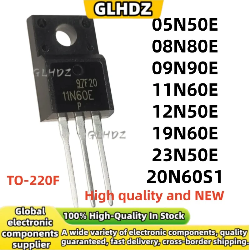 Brand new 10Pcs TO-220F FMV 05N50E 08N80E 09N90E 11N60E 12N50E 19N60E 23N50E 20N60S1 in stock