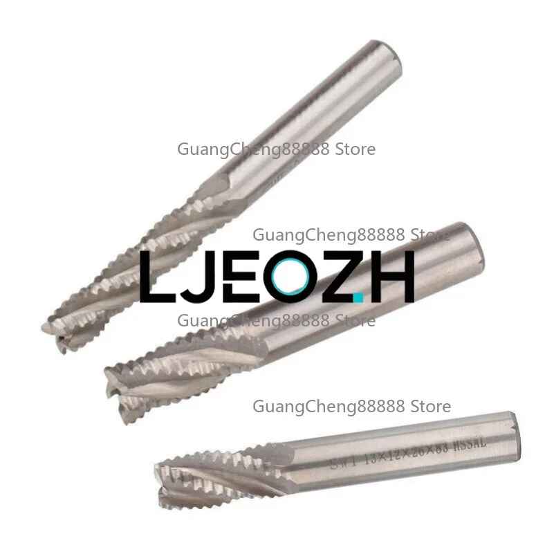 Shank Super Hard White Steel Wave Edge/corn/rough Leather Milling Cutter Wave Edge Milling Cutter 6 8 10 12 16 20mm