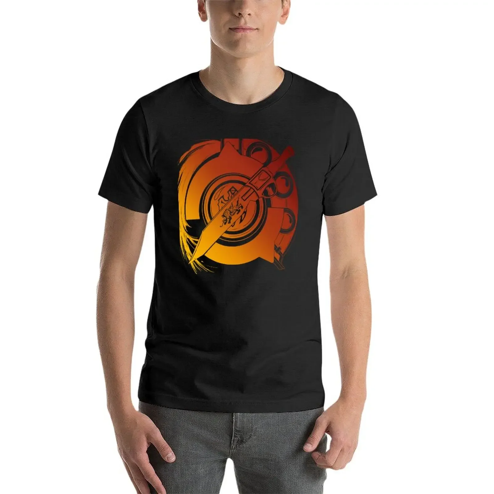 FFXIV Gunbreaker Job Symbol [FF Style] T-Shirt plus sizes cheap stuff Men's t shirts image 4