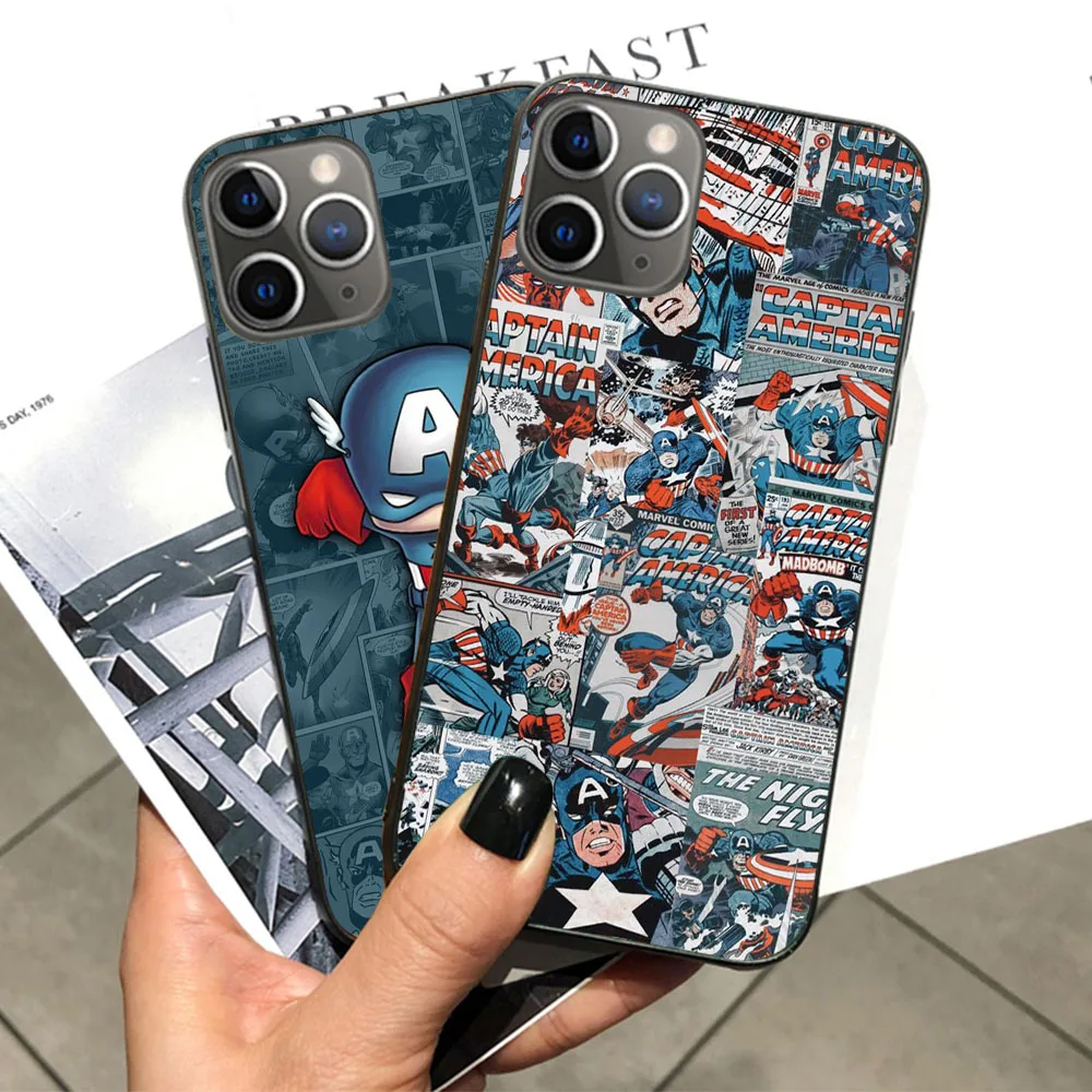 Чехол SM-81 Captain America для Motorola Moto Edge E7 E7i E32 20 30 S G G9 G71 Pro Play Plus Power Fusion Lite, мягкий чехол