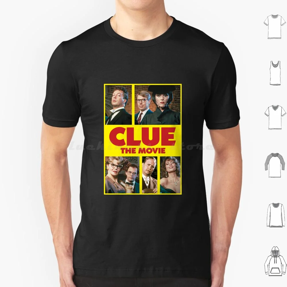 Clue ( 1985 ) T Shirt 6xl Cotton Cool Tee Clue 1985 Clue Cluedo Jonathan Lynn Wadsworth Clue The Movie Clue On Stage Yvette