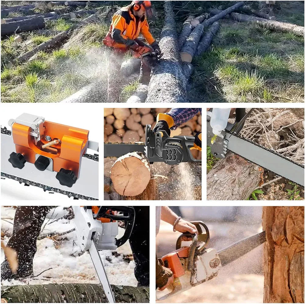 Kettensägen-Schärfgeräte, tragbare Kettensägen-Schärfmaschine, Holzbearbeitungs-Schleifsteine, elektrisches Kettensägen-Schleifwerkzeug, Dropshipping – Detail 12
