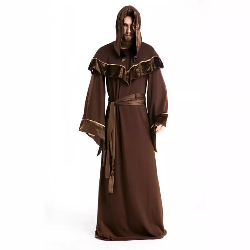 Halloween Herren Erwachsene Cosplay Zauberer Robe Tod Gott Umhang Performance Kleidung M Hexe Hexe Performance Kostüm