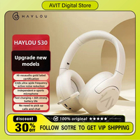 HAYLOU S30 Pro Headphones Wireless Bluetooth 5.4 Active Noise Reduction 80H Life Time Hifi Sounds Stereo E-sports Gamer Headsets