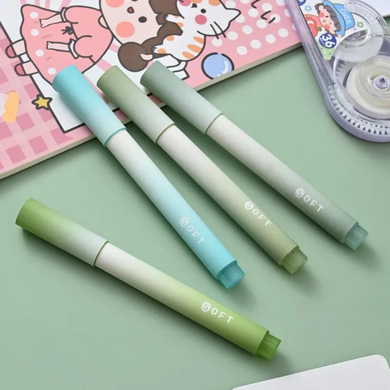 Gradient color highlighter, high-value color, key marking, student marking, eye protection, large capacity highlighter image 2