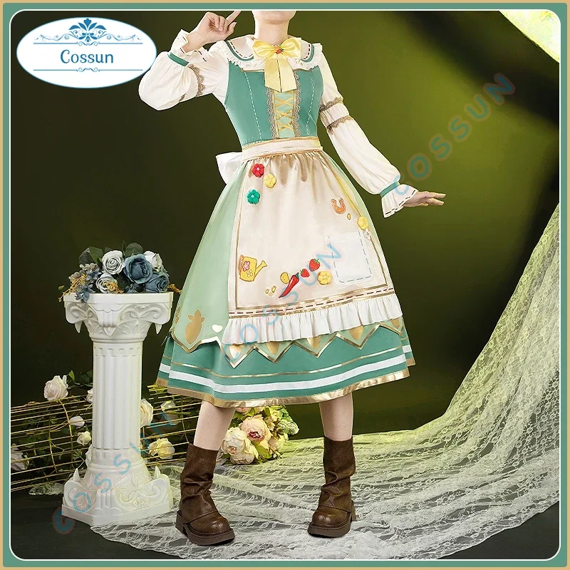 [Customized] Umamusume: Pretty Derby Rice Shower Farming Cup Cosplay Costume Lolita Dress Women Game Uniform Hallowen Clothes