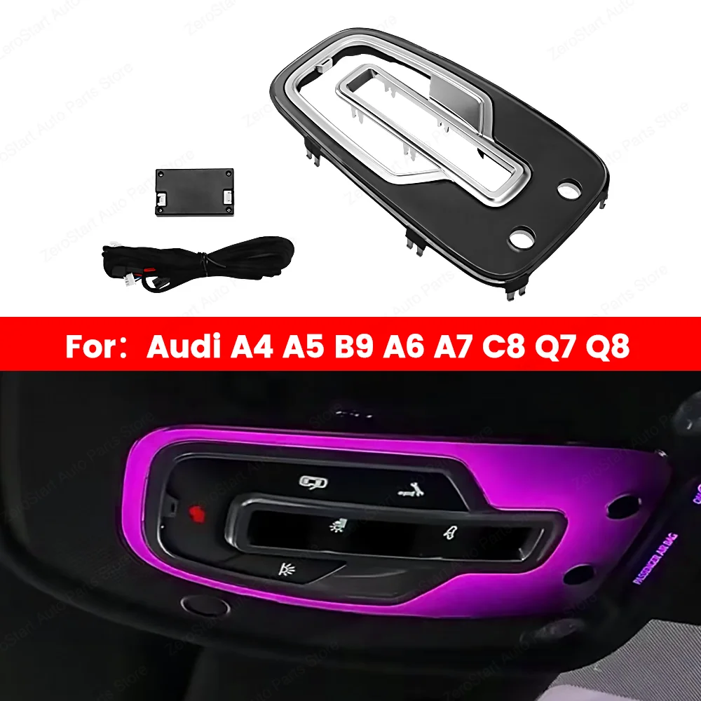 

Reading Light Auto Car Roof RGB Decorative Lamp For Audi A4 A5 A6 A7 C8 A4 A5 Q7 B9 Upgrade Refit Ambient Light LED 32 Colour
