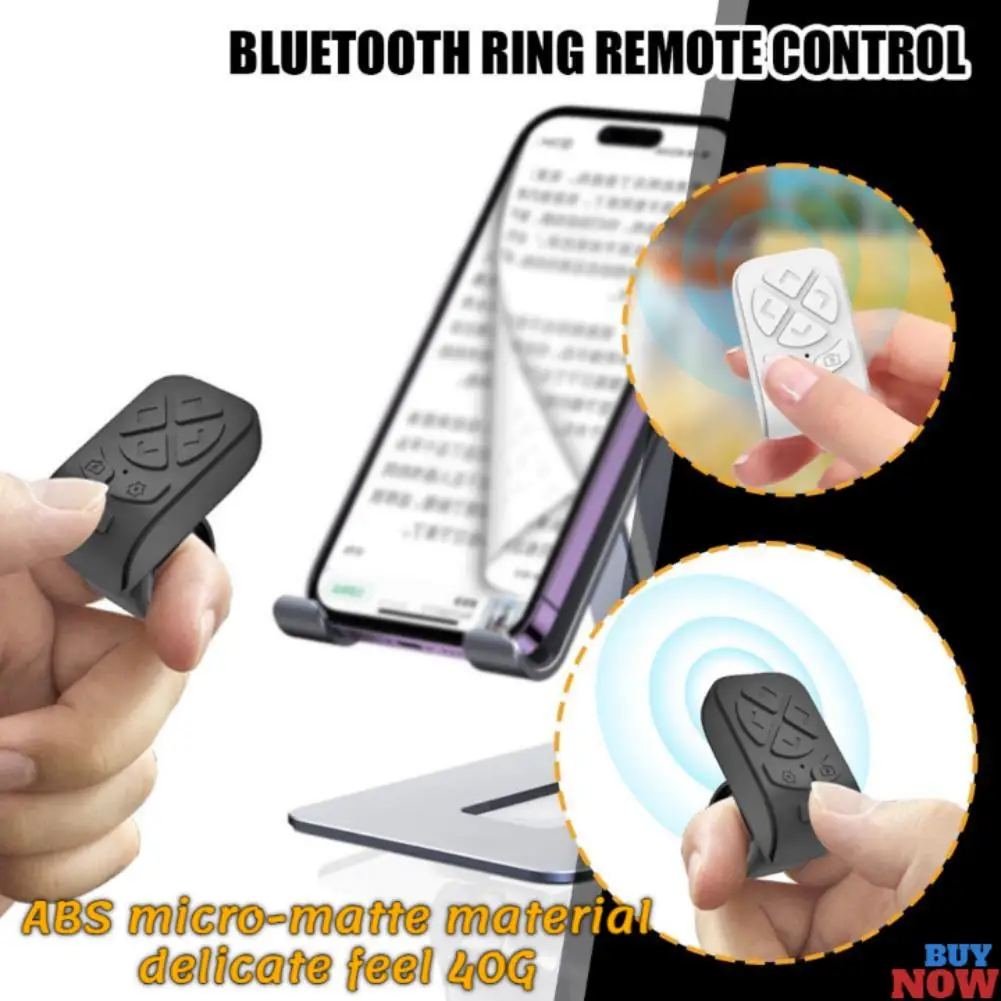 NEW High-end Wireless Bluetooth Remote Control Fingertip Selfie Video Controller Automatic Page Turner Browsing For Phone