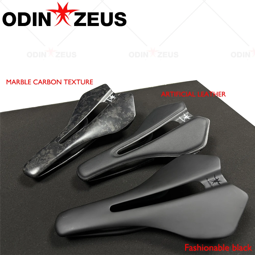 

ODINZEUS full carbon fiber + artificial leather one-piece molding seat, bicycle saddle hollow riding seat, men's and women's