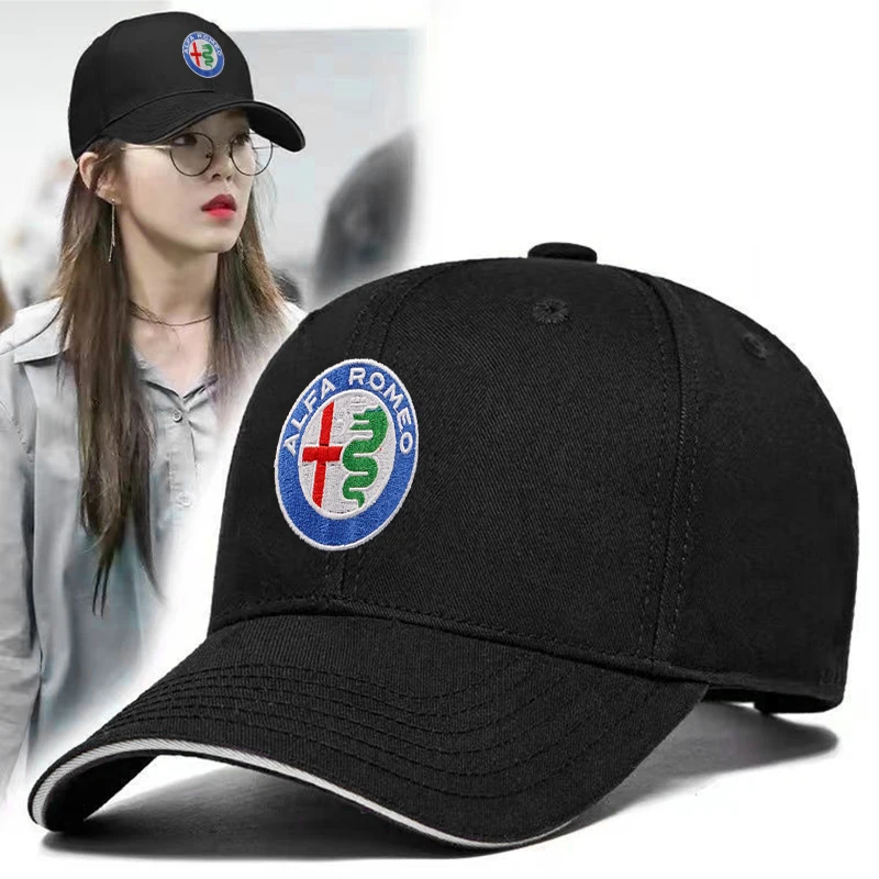 Alfa Romeo Emblem Baseball Hat Men Women Adjustable Peaked Cap For Giulietta Mito 159 Giulia Stelvio 156 147 Tonale Brera Disco