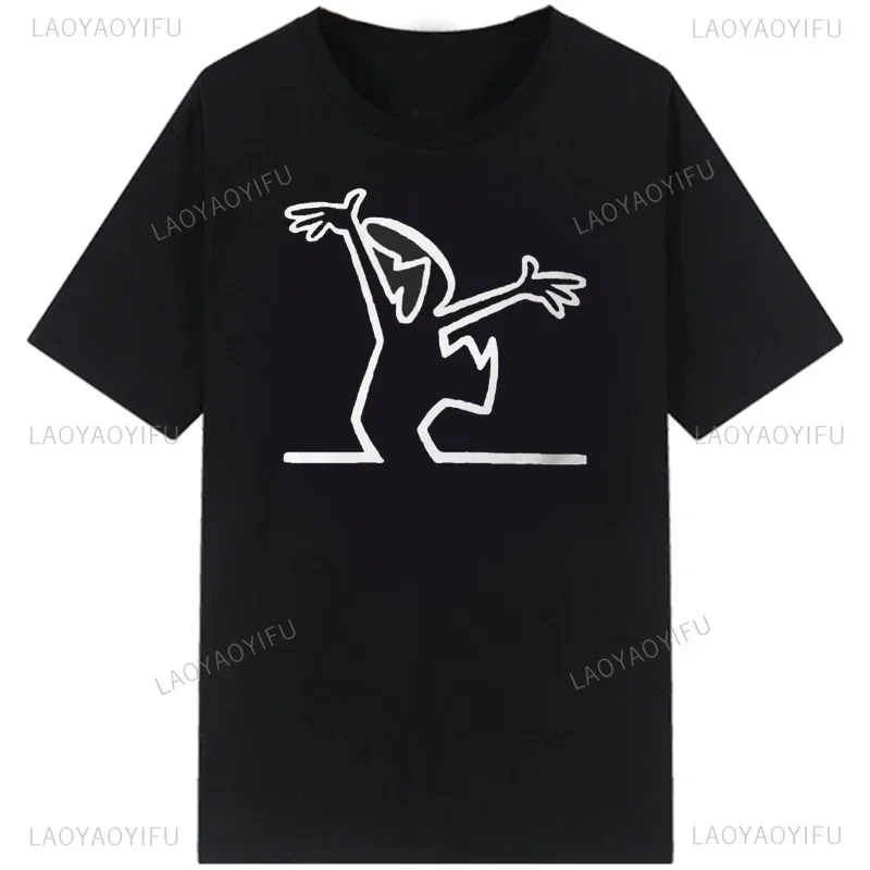 La Linea The Line Osvaldo Cavandoli TV hombres mujeres estilo Streetwear Camiseta moda Camiseta de algodón cuello redondo Casual verano Camiseta