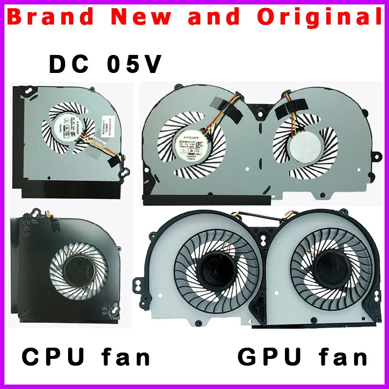 New Laptop CPU GPU Fan Cooler for Clevo P950HP P950HP6 P950ER P950HR P955ER P950EP6 P955EP6 P950ED BS5005HS U3D U3E