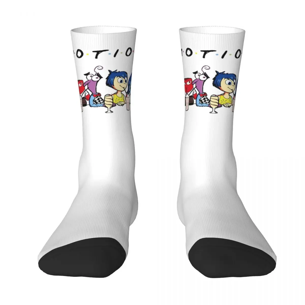 

Inside Out Emotions Anger Socks Men Women Casual Cartoon Socks Novelty Spring Summer Autumn Winter Middle Tube Socks Gifts