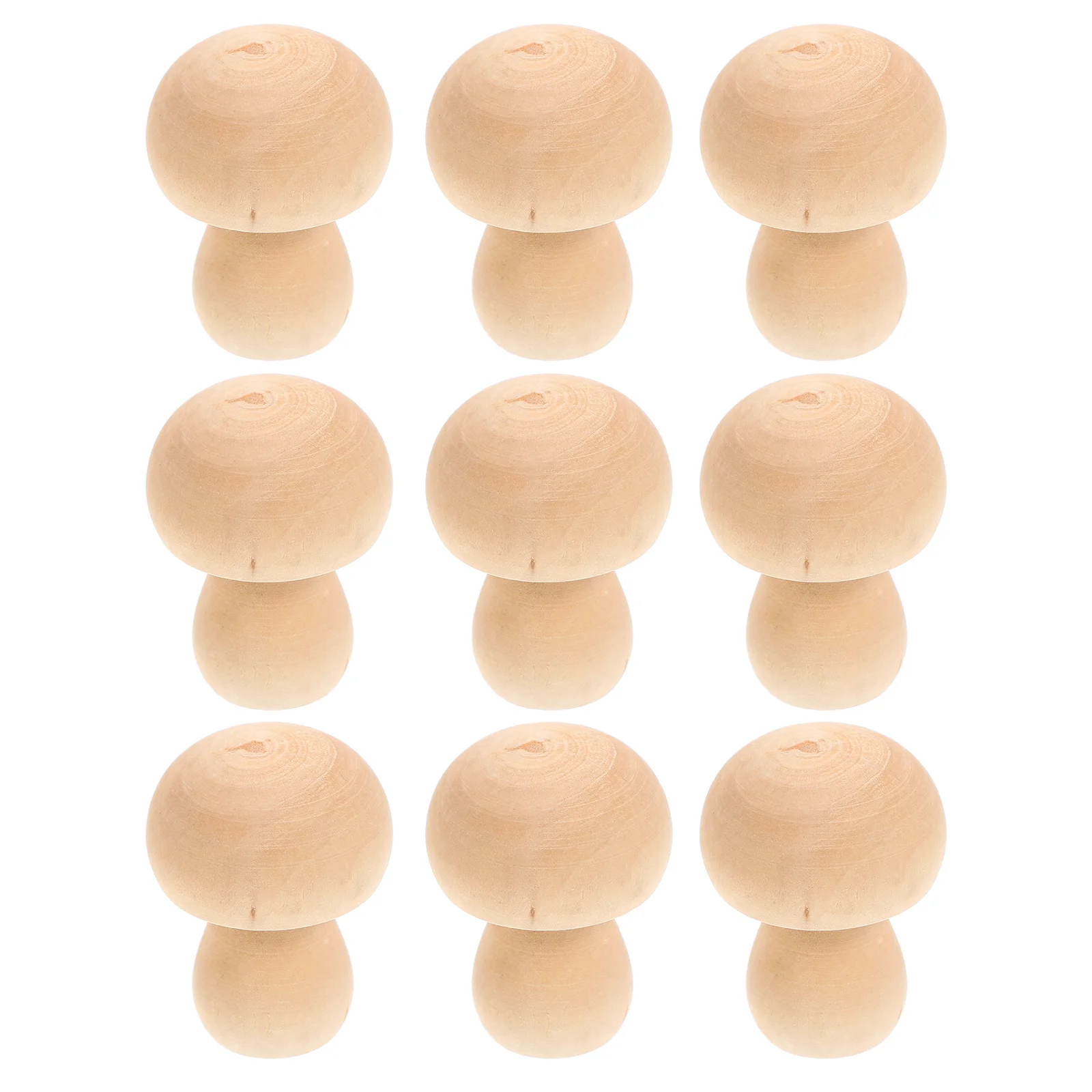 

10Pcs Wooden Mushroom Ornaments Unfinished DIY Craft Kits for Adults Graffiti Home Decor Desktop Adornments Blank Mushroom