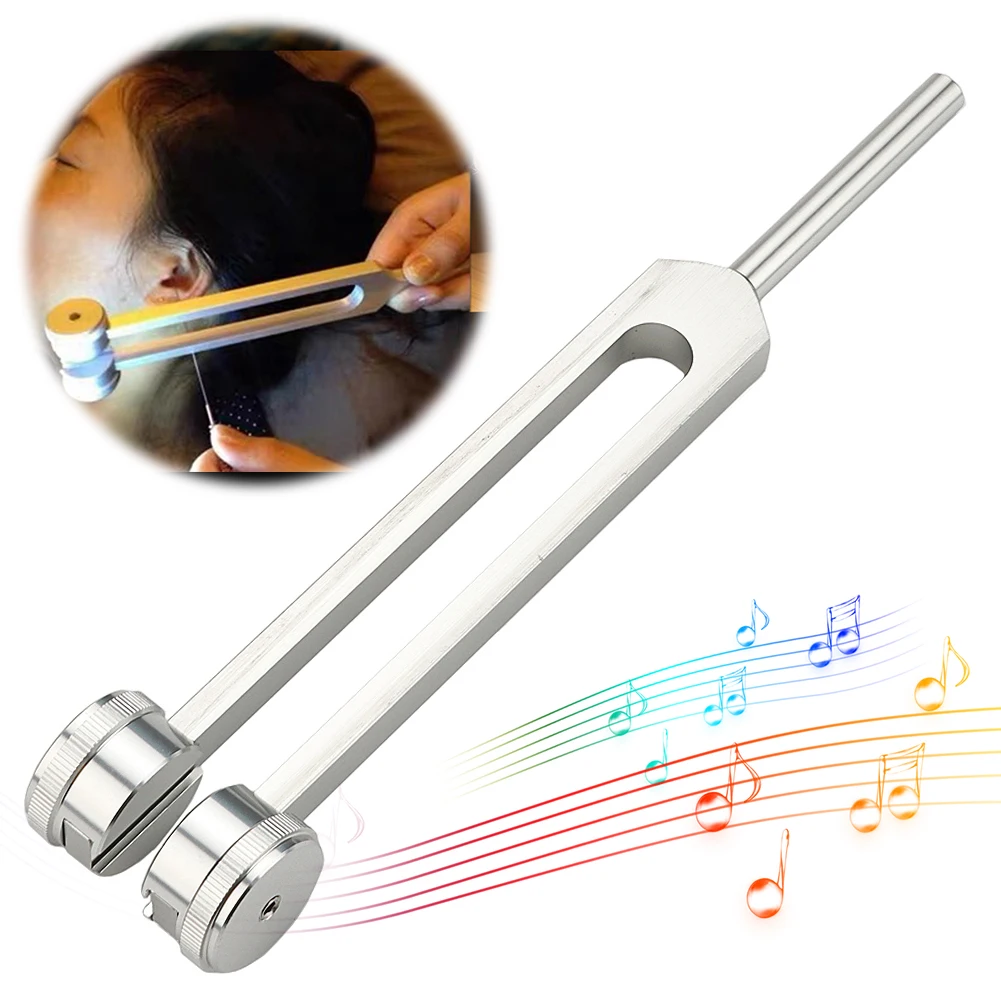 128 Hz Tuning Fork Aluminum Alloy Sound Healing Instrument Resonance Tuning Fork for Chakra/Healing/Sound Therapy