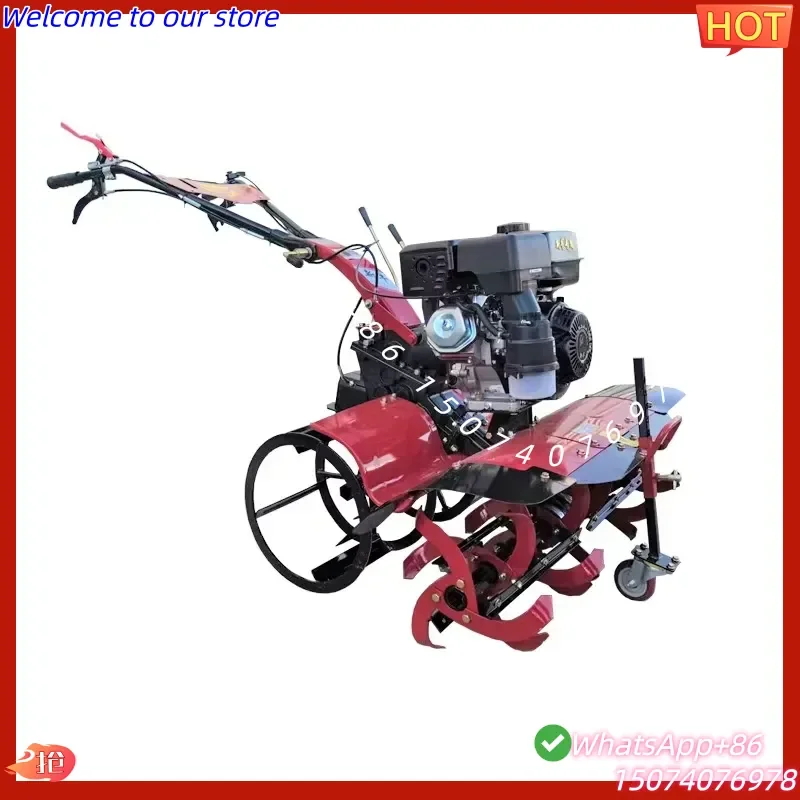 2026 9HP All Gear Transmission Directly Connected Weeding Ridging Rotary Tillage Power Tiller Cultivator