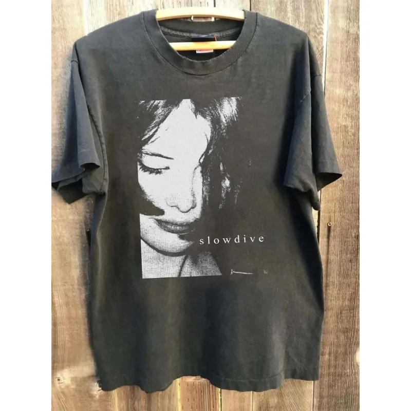 VTG Slowdive Souvlaki T-shirt for Spring and Summer, Men's Casual Fashion, Suitable for Both Men and Women