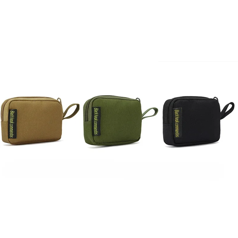 Outdoor Tactical Mini Accessories Pouch for Earphone EDC Key Bag Pouch Coin Purse Wallet Multicam Zipper Tool Bag P041