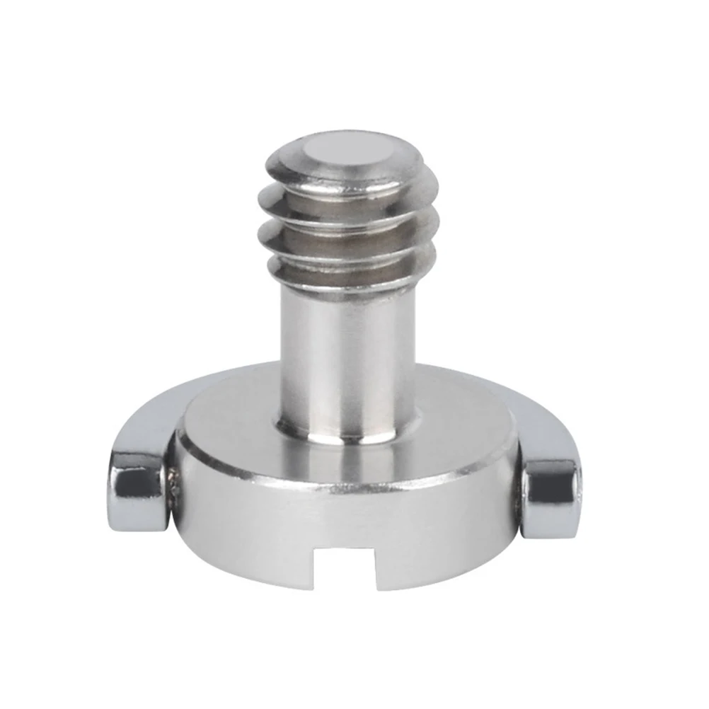 

4 Pcs Screws Camera Handle for Fixing Stainless Steel Quick Release Silver D-ring
