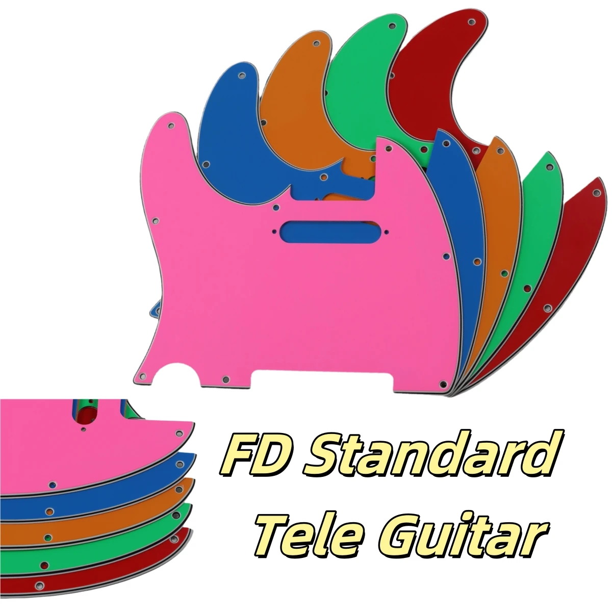 Xinyue Custom Parts -For US Left Handed FD 8 Screw Holes 2000 Standard Tele Guitar Pickguard Scratch Plate Multi Color Choice 1