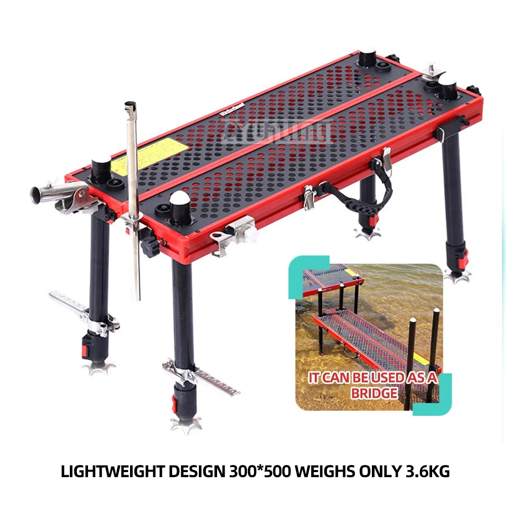 

Рыболовная платформа 0,5/1,1 м, сверхлегкая рыболовная платформа из алюминиевого сплава, портативный табурет для рыбалки, устойчивый и устойчивый к тряске