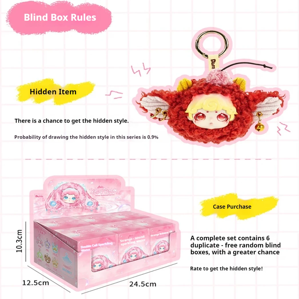 DUMIA Scream Soda Series Blind Box Vinyl Plush Doll Pendant Itabag Accessories Cute Bag Hanging Ornament Surprise Collectible view 2