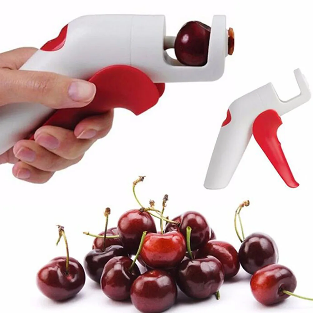 

Cherry Corer Fruit Seed Remover Quick Easy Kitchen Gadget Pitter Handheld Tool Gadgets Cherry Pit remover multiple fruits
