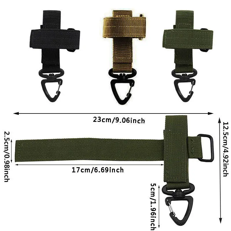 Nylon Durable High-quality Storage Straps Outdoor Tactical Glove Hook Multi Functional Mountain Climbing Rope Storage Buckle
